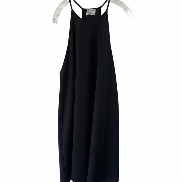 Zara Trafaluc Racerback Mini Shift Dress Black Size Small - Picture 6 of 12